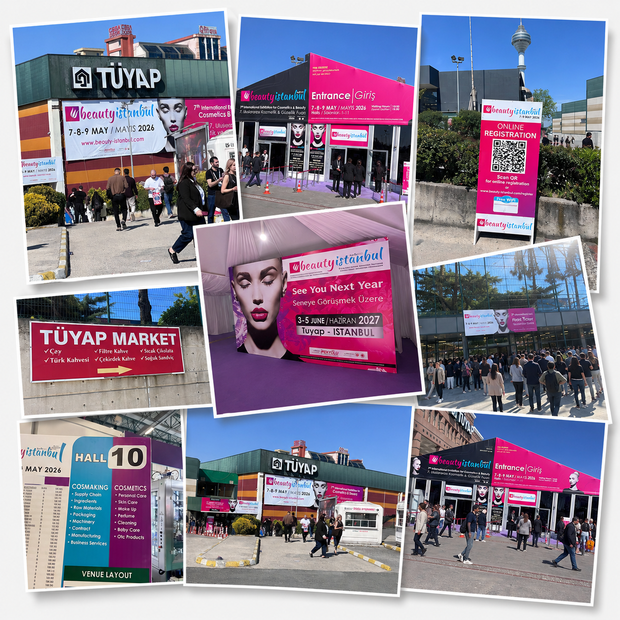 BEAUTYISTANBUL exhibition photo collage