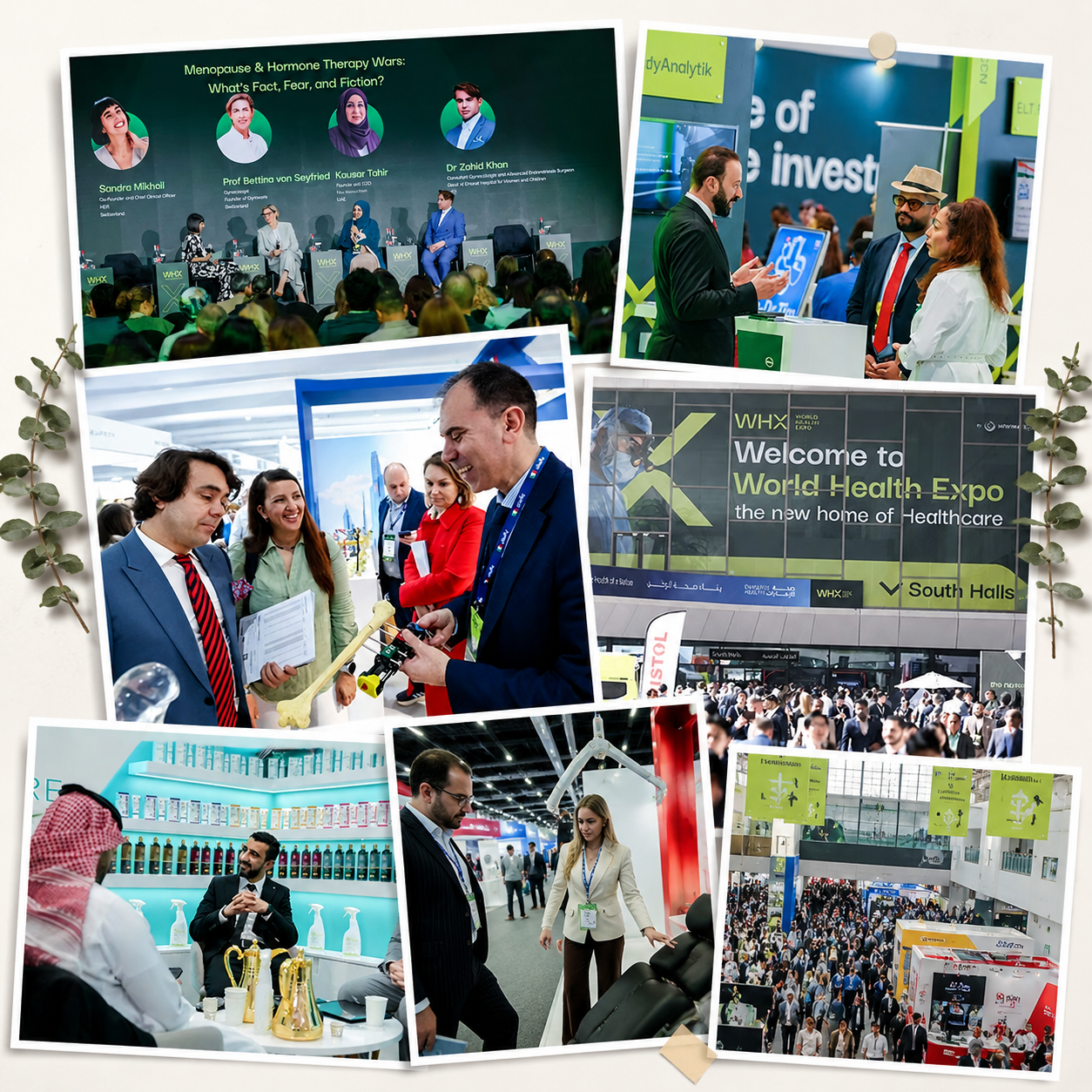 WHX Labs exhibition photo collage